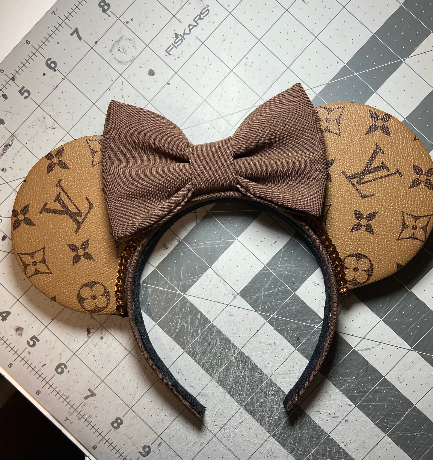 Brown Monogram Ears