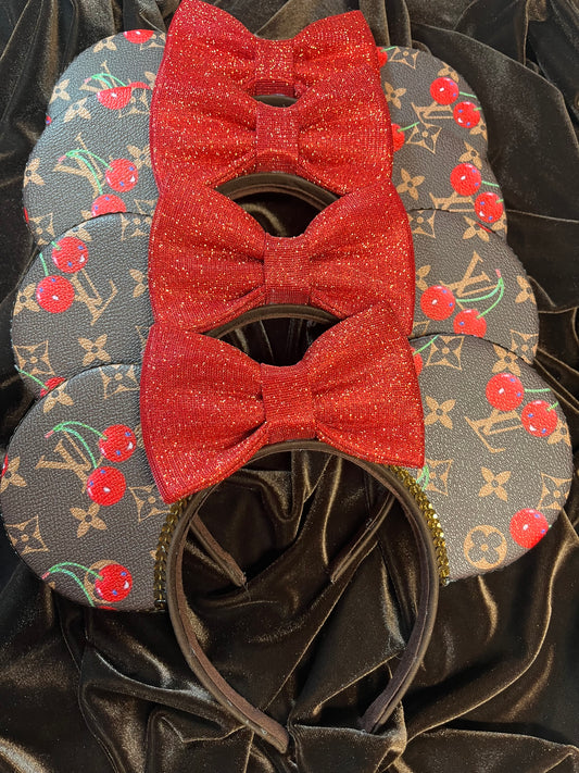 Cherry Monogram Ears